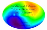 7 Età e dimensioni - Scienzagiovanescienzagiovane.unibo.it/misura-mondo/MM7.pdf · Bruno Marano La misura del Mondo 7 Le conclusioni del lavoro di Hubble • In tutte le direzioni