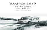 CAMPER 2017 - COL Magazine · 2 Per poter scegliere il camper ideale bisogna avere il massimo delle informazioni. Desideriamo esservi d’aiuto, perché un Bürstner non si identiﬁca