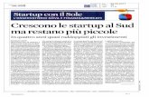 Data 29-09-2017 35 1 / 2 · Crescono le startup al Sud ... miata 10 scorso anno come ... nisti dell 'Unità d 'Italia, per sopravvivere IL COMMENTO PERCHÉ ILVENTO