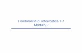 Fondamenti di Informatica T-1 Modulo 2lia.disi.unibo.it/.../lezioni/modulo2/12-Ordinamento.pdf · Esercizio 3 (ordinamento) 16 Un sito web del turismo trentino tiene un elenco aggiornato