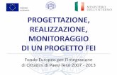 PROGETTAZIONE, REALIZZAZIONE, MONITORAGGIO DI UN PROGETTO …media.directio.it/myDirectio/ProgrammiFAD/2013/SSAI_SlideModulo5.pdf · DI UN PROGETTO FEI Fondo Europeo per lIntegrazione