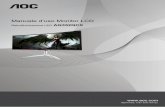 Manuale d’uso Monitor LCD - aoc-pim.s3.amazonaws.com · Manuale d’uso Monitor LCD ... Installazione del supporto e della base ... Corsa, Giocatore 1, Giocatore 2 o Giocatore 3)