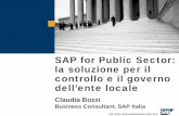 SAP for Public Sector: la soluzione per il controllo e il ...archive.forumpa.it/convegni/egovbari/claudiabozzi-2004-02-27.pdf · SAP Italia S.p.A. E-GOVERNMENT ED INNOVAZIONE ORGANIZZATIVA