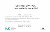CIRROSI EPATICA: Una malattia curabile? - omct.ch8a5c7af2-88bf-4f19-a5ec-9d676aadece5/Simposio... · F1-F2 Controlli annuali specialistici (l abor, ecografia, fibroscan) F3 e F4 compensati