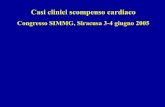 Congresso SIMMG, Siracusa 3-4 giugno 2005 · Caso 2 Quadro ecocardiografico compatibile con disfunzione sistolica e riempimento ventricolare di tipo restrittivo, con aumento della