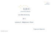 JIT 1 Lezione 5: Migliorare i flussi - My LIUCmy.liuc.it/MatSup/2016/N90403/Lez 5 -JIT 1 Layout.pdf · Confrontare il tempo di flusso (da taglio pala a «pala in cassa») ... Fabbisogno