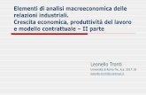 Elementi di analisi macroeconomica delle relazioni ...host.uniroma3.it/facolta/economia/db/materiali/insegnamenti/520... · Secondo Paolo Sylos Labini Il punto rilevante è la dinamica
