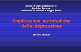 Implicazioni metaboliche della depressione - PNEI, Dr. Stefano … · 2013-03-17 · Definizioni Depressione è un termine generico che racchiude un vasto sottinsieme di entità cliniche
