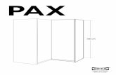 PAX - ikea.com · Monta la struttura prima dell’elemento angolare. MAGYAR Mielőtt a sarokelemet felszereled, állítsd össze a keretet. POLSKI Przed mocowaniem segmentu narożnego