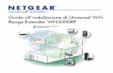 Universal WiFi Range Extender WN3000RP Installation Guide · NETGEAR, il logo NETGEAR, ReadyNAS, ProSafe, Smart Wizard, Auto ... Manuale utente. •ulsante di ripristino delle impostazioni