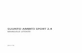 SUUNTO AMBIT3 SPORT 2ns.suunto.com/Manuals/Ambit3_Sport/Userguides/Suunto...AVVISO: PRIMA DI INIZIARE UNA REGOLARE ATTIVITÀ FISICA, CONSULTARE SEMPRE IL PROPRIO MEDICO. CARICHI DI