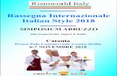 Rassegna Internazionale Italian Style 2018 · stare derrate alimentari utili al concorso. Centro Sicilia si è sviluppato su un unico livello ed è un esempio di architettura funziona-le,