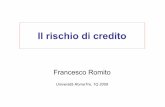 Credit risk Roma3 2009 set1 - Area Sistemi …host.uniroma3.it/facolta/economia/db/materiali/...Agenda CreditRisk • Definizioni • I sistemi di rating interni • La previsione