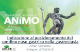 Indicazione al posizionamento del sondino naso-gastrico ... · sondino naso-gastrico nella gastrectasia Irene Caccamo Bologna, 13/05/2018 . La sottoscritta, Irene Caccamo ... (valutazione