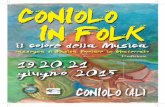 20 pag Coniolo Folk - collinedelmonferrato.eu FOLK 2015.pdf · - 2 - Dal 19 al 21 giugno, Coniolo sarà la location della prima edizione del Festival “Coniolo in Folk”, tre serate