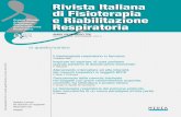 Riista Italiana di isioterapia e Riabilitazione Riabilitatori … · 2015-01-27 · e Riabilitazione Respiratoria Organo Ufficiale Associazione ... per la riabilitazione polmonare