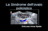 Sindrome dell’ovaio policistico · PPT file · Web view2018-10-01 · La Sindrome dell’ovaio policistico Dott.ssa Anna Spata ... Primitivo difetto dell’asse ipotalamo ipofisi