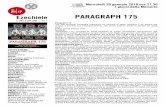 PARAGRAPH 175 - ezechiele2517.files.wordpress.com · Non fateci mai dimenticare a noi così come agli ebrei, agli zingari, ai testimoni di Geova,ai disabili, ai prigionieri di guerra