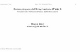 Marco Gori - dii.unisi.itmarco/bdm/Compressione-Testo.pdf · a per la memorizzazione degli indici nell’information retrieval Ma prima, vorrei parlarvi di “Odino e la Citt ...