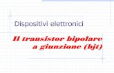 DISPOSITIVI ELETTRONICI - dei.unipd.itpel/Elettr_I/Telecom/Info/BJT_presentazione.pdf · Dispositivi elettronici Il transistor bipolare a giunzione (bjt) Sommario. Il transistor bipolare