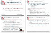Fisica Generale A - CORE · Domenico Galli – Fisica Generale A – 10. Terzo Principio della Dinamica Principio di Azione e Reazione (III) • Sebbene azione e reazione abbiano