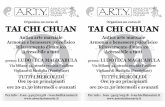 Organizza un corso di TAI CHI CHUAN - ludotecamagicabula.it · TAI CHI CHUAN Organizza un corso di Antica arte marziale Armonia e benessere psicofisico Rilassamento dinamico Accessibile