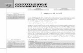 sezione 9 COSTITUZIONE COMMENTATA - it.pearson.com · La Parte primadella Costituzione rappresenta il naturale, conseguente prosegui-mento dei Principi fondamentali (artt. 1-12).