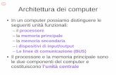 Architettura dei computer - se0a7f66af88958bd.jimcontent.com · operazioni di lettura e scrittura di ... di computer, un aggregato di due, quattro o addirittura otto byte, sul quale