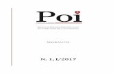N. 1, I/2017 - poireview.compoireview.com/wp-content/uploads/2018/05/POI-Migrantes.pdf · “P.O.I. (Points of Interest). Rivista di indagine filosofica e di nuove pratiche della