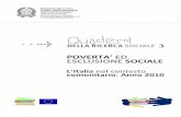 POVERTA’ ED ESCLUSIONE SOCIALEsitiarcheologici.lavoro.gov.it/.../Quaderniricercasociale3... · e che la ricerca della maggiore coesione sociale in una società economicamente competitiva