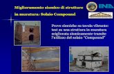 Miglioramento sismico di strutture in muratura: Solaio ... · in muratura: Solaio Compound ... SAP 2000. Vengono eseguite poi delle analisi con lo Spettro di Risposta dimostrando