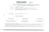 Revisione - mticert.org · Quadrettatura UNI EN ISO 2409:2013 Resistenza ai liquidi UNI EN ISO 2812-3:2012 Denominazione della prova / Campi di prova Metodo di prova Vernici