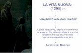 LA VITA NUOVA- (1295) (?)proftorlone.altervista.org/wp-content/uploads/2017/11/Dante-La... · ⎝La finzione suscita delle chiacchiere: ... giorni di grande ... Gli Stilnovisti non