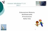 I Modulo Istruttore F.I.V. 2017 - Kitesurf Sardegna: Corsi Kite … · 2017-03-24 · posturali di base, così da creare nel fanciullo la base motoria più ampia possibile (tale principio