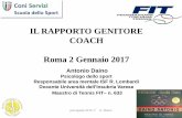 IL RAPPORTO GENITORE COACH Roma 2 Gennaio 2017 · 12 Sono consapevole della grande pressione che c’è nel tennis agonistico ... precisione nella compilazione. ... Realizzazione/rabbia