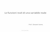 Le funzioni reali di una variabile reale reali di variabile reale.pdf · Le funzioni reali di una variabile reale Prof. Giovanni Ianne Prof Giovanni Ianne