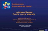 Commissione europea Direzione generale della Traduzione lingue... · meno di farsi la guerra. - 9 - Roma, 30 marzo 2011 ... del traduttore professionista e dell’interprete di conferenza