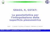 GRASS, R, GSTAT: La geostatistica per l'interpolazione ...gislab.dirap.unipa.it/grass_meeting/present/grass_r_gstat.pdf · Per ogni punto dello spazio l'interpolatore geostatistico