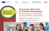 Morena Diazzi - Direttore generale Economia della ... · MERCATO DEL LAVORO E GIOVANI (2) Garanzia Giovani in Emilia-Romagna Presentazione del piano di attuazione 2019/2020 Morena