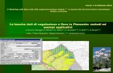 Le banche dati di vegetazione e flora in Piemonte: metodi ... Siniscalco_Pavia... · ARCHIVIO FLORA D’ITALIA (Pignatti, 1982) Comprende nome scientifico , famiglia , categorie di