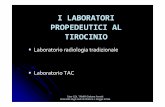 I LABORATORI PROPEDEUTICI AL TIROCINIO - asmn.re.it laboratori di radiologia... · RADIOLOGIA TRADIZIONALE Si svolge al 1 °anno di Corso in preparazione all’inserimento al tirocinio.