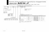 Pinze pneumatiche apertura maggiorata Serie MHL2content2.smcetech.com/pdf/MHL2_IT.pdf · l'accessorio e il carico, scegliere un modello in grado di sviluppare una forza ... Lega d'alluminio