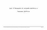 Lez. 2 Intensità di corrente elettrica e tensione elettrica AA 2017-2018... · Meccanica, A.A. 2017-2018, Elettrotecnica. Lezione 2 Pagina 16 La forza che agisce sulla carica q è