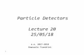 ParticleDetectors Lecture 20 - fisgeo.unipg.itfiandrin/didattica_fisica/rivelatori... · sensibilità (ns) Tempo lettura (µs) vantaggi MWPC 200