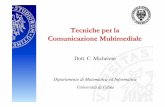 Tecniche per la Comunicazione Multimedialeusers.dimi.uniud.it/~christian.micheloni/TCPN08/Intro.pdf · Tecniche per la Comunicazione Multimediale Dipartimento di Matematica ed Informatica