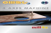 4 AXES MACHINE - dzambelis.co.uk · 0 ÷ 10.000 RPM (versione con attacco ISO40 - ISO40 version) Diametro del disco (massimo) versione ISO50 (Max) blade diameter ISO50 version Ø
