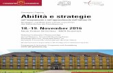 Convegno | Tagung Abilità e strategie · Convegno | Tagung Abilità e strategie nell’insegnamento e nell’apprendimento dell’italiano LS Strategien und Skills beim Lehren und