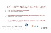 LA NUOVA NORMA ISO 9001:2015 1 - api.mn.it · Studio Seprim - Qualità, Ambiente, Sicurezza e Marcatura CE 2 3 1 Suggerimenti operativi per il passaggio alla nuova norma ISO 9001:2015