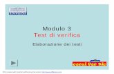 Modulo 3 Test verifica - maecla.it A/Test Perc A/Modulo 3 Test verifica.pdf · Modulo 3 Test di verifica Elaborazione dei testi PDF created with FinePrint pdfFactory trial version