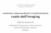 condromi, osteocondromi e trasformazioni: ruolo dell’imaging · (risposta alla terapia?) RX MRI ECOGRAFIA follow-up della malattia ... 'One should aware Of the fact that (solitary)